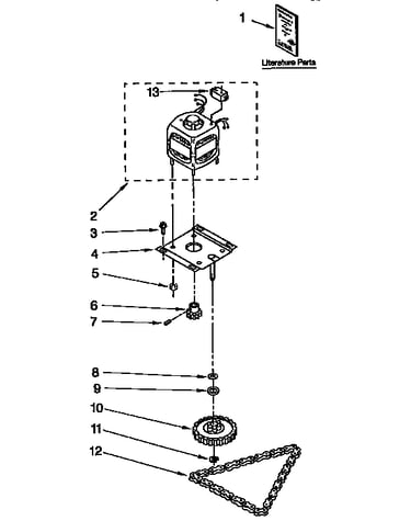 Motor and drive parts