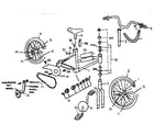 Sears 642459380 girl's 12" bmx bicycle diagram