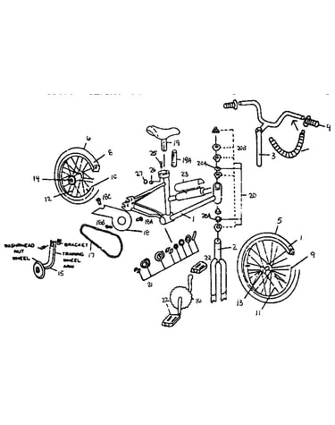 Girl's 12" bmx bicycle