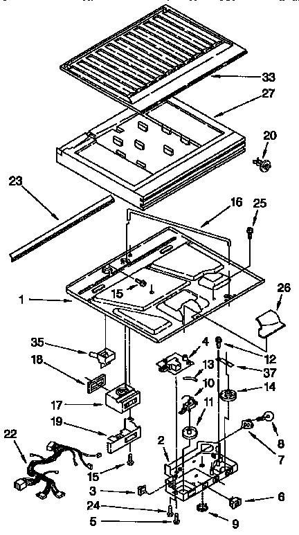 Compartment separator parts