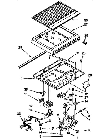 Compartment separator parts