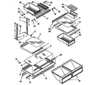 Kenmore 1069732613 shelf parts diagram