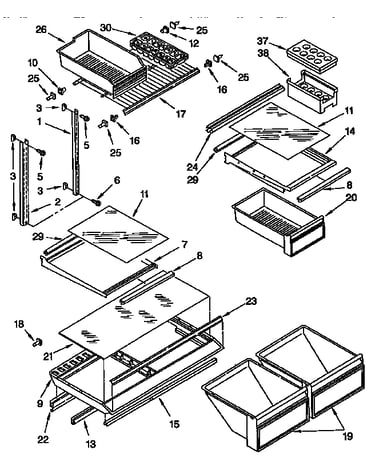 Shelf parts
