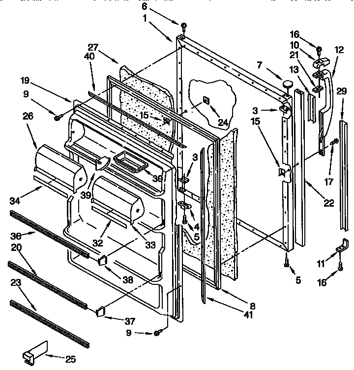 Refrigerator door parts