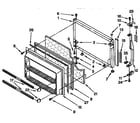 Kenmore 1069632613 freezer door parts diagram
