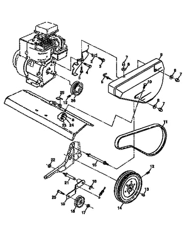 Belt guard and pulley assembly