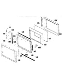 Microwave door section