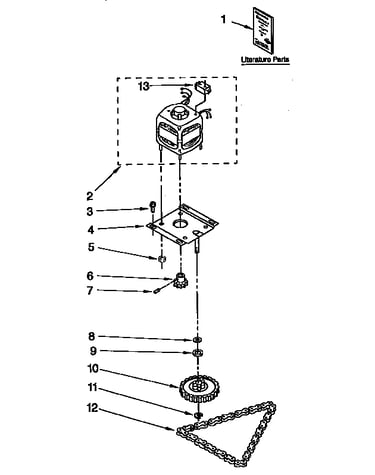 Motor and drive parts