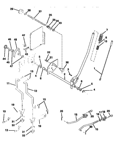 42" mower lift