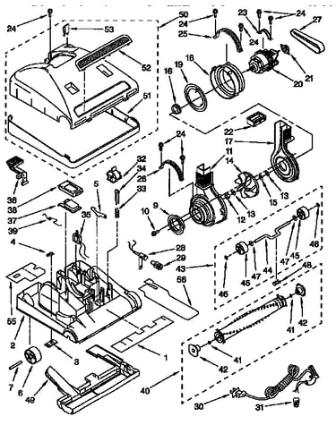 Nozzle and motor parts