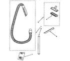 Kenmore 1163449590 hose and attachment parts diagram