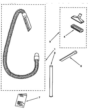 Hose and attachment parts