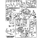 Briggs & Stratton 28N707-0160-01 carburetor and base engine assembly diagram