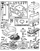 Flywheel/air cleaner assembly and gasket set