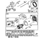 Briggs & Stratton 28N707-0160-01 motor and drive starter diagram