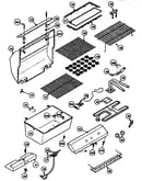 Grill and burner section