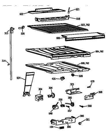 Compartment separator parts