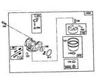 Briggs & Stratton 124700 TO 124799 (4001) carburetor assembly (use after code date 93080100) diagram
