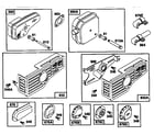 Briggs & Stratton 124700 TO 124799 (0611 - 0683) muffler assembly diagram