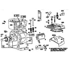 Briggs & Stratton 135200 TO 135299 (0001 - 0007) cylinder assembly diagram