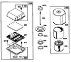 Briggs & Stratton 135200 TO 135299 (0001 - 0007) air cleaner assembly diagram