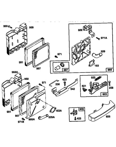 Base air cleaner assembly and cover