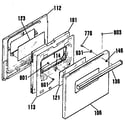 Kenmore 9114012192 door diagram