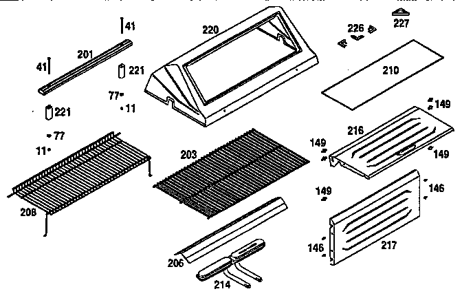 GRILL TOP AND COOKING GRATE