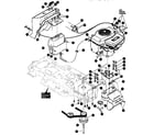 Craftsman 536257670 engine and control assembly diagram