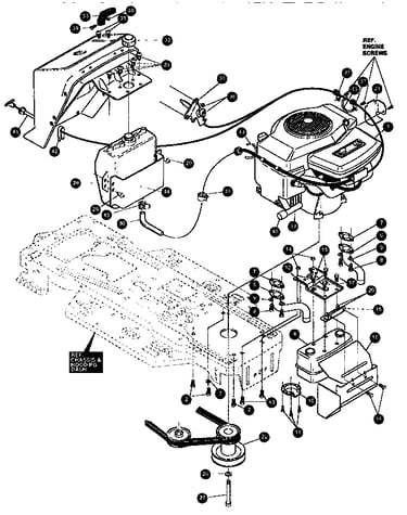 Engine and control assembly