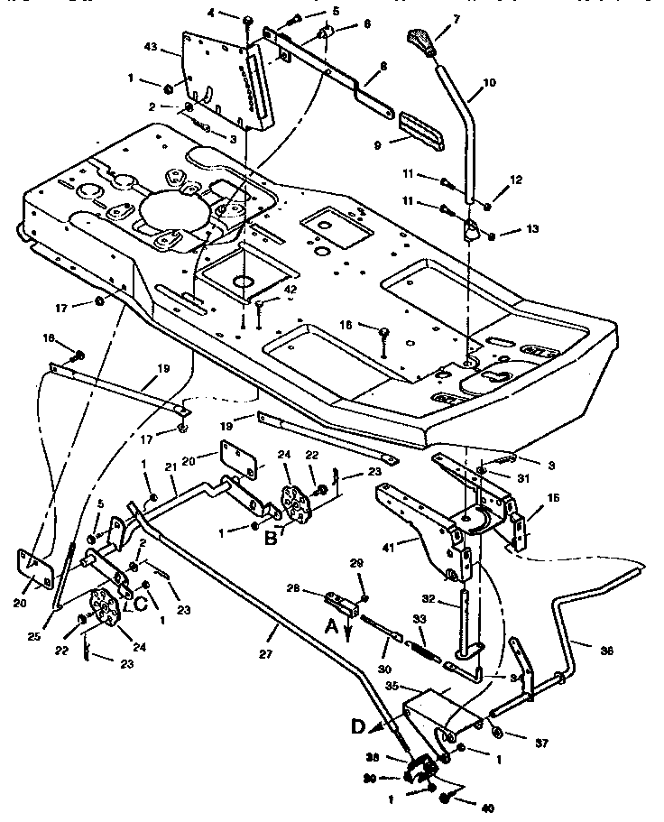 Mower housing suspension