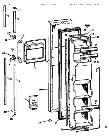 Freezer door