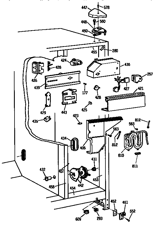 REFRIGERATOR CABINET PARTS