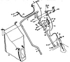 Troybilt 47282 handle assembly diagram