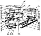 NCR 700 A SERIES rail and carriage base assembly diagram