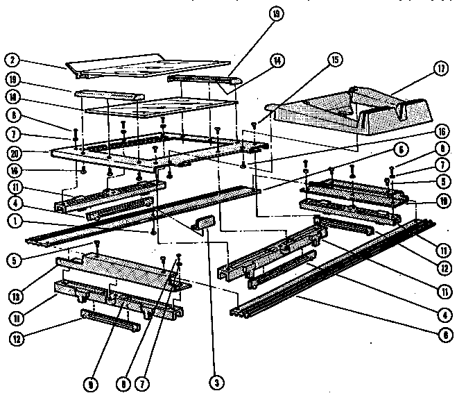 Rail and carriage base assembly