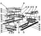 NCR 700 A SERIES glass slide assembly diagram