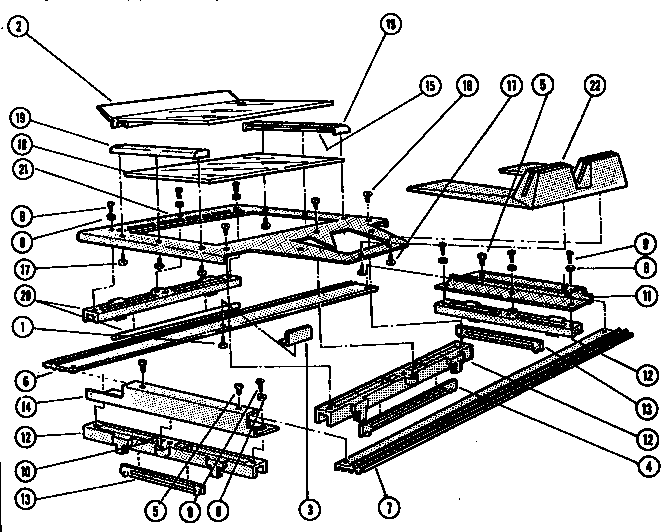 Glass slide assembly