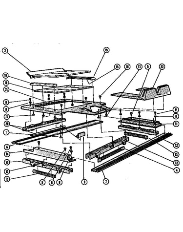 Glass slide assembly