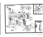 Lifestyler EM1001/W pulley wheel assembly diagram