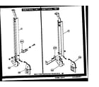 Lifestyler EM1001/W weldment assembly diagram