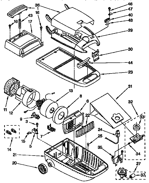 Vacuum cleaner parts