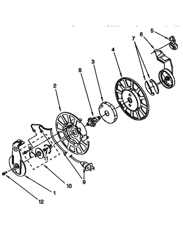 Power cord reel parts