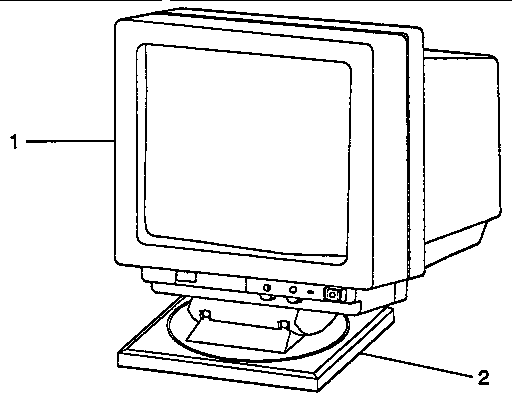 Display and power cord