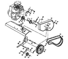 Craftsman 917297350 belt guard and pulley assembly diagram