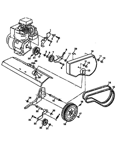 Belt guard and pulley assembly