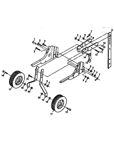 Wheel and depth stake assembly