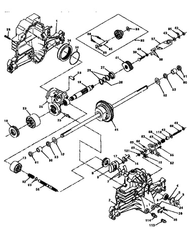 Hydro gear transaxle