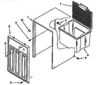 Kenmore 106953403 cabinet parts diagram