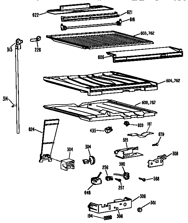 COMPARTMENT SEPARATOR PARTS